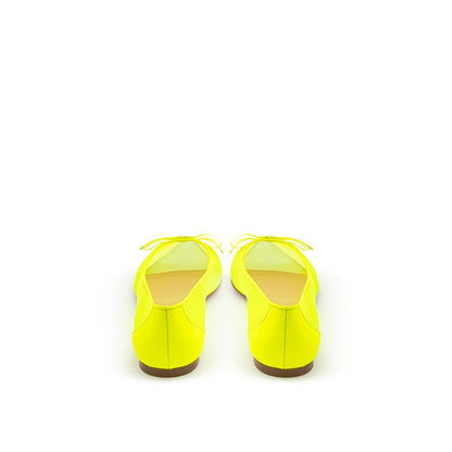 Christian Louboutin Sunshine Yellow Mesh Flat Elegance