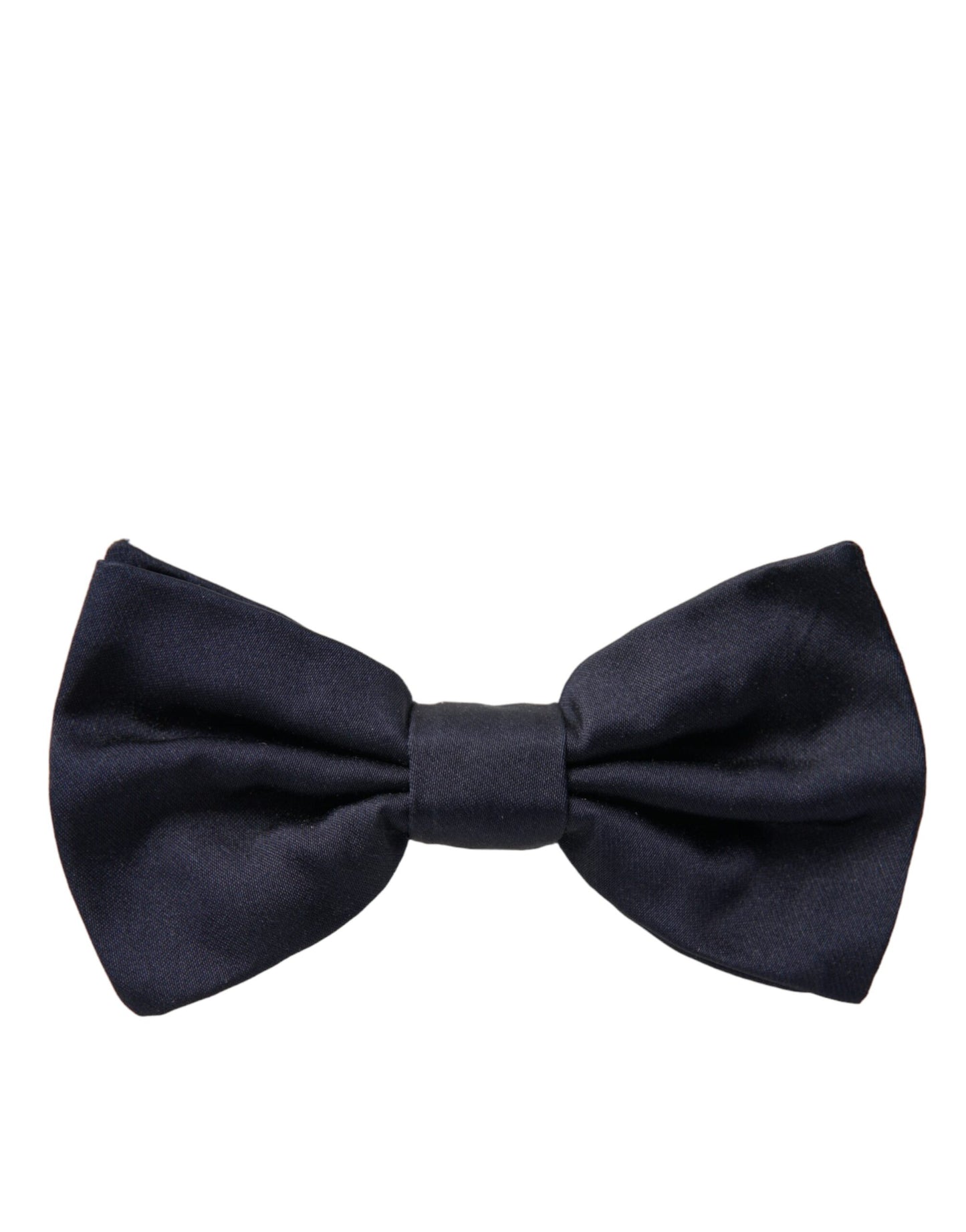 Dolce & Gabbana Dark Blue Silk Adjustable Neck Men Bow Tie