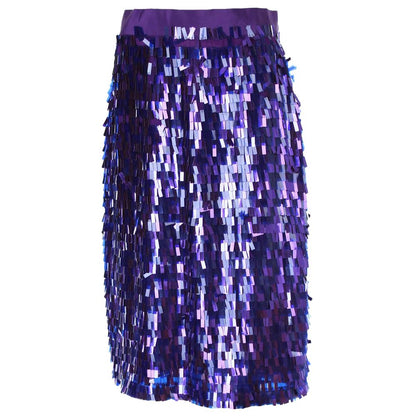 PINKO Purple Polyester Skirt