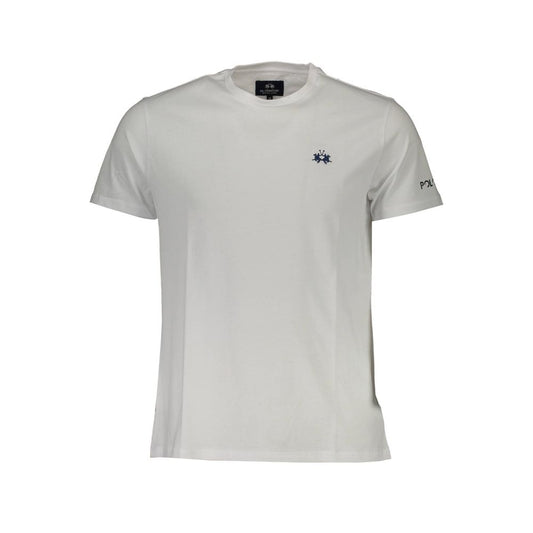 La Martina White Cotton Men T-Shirt