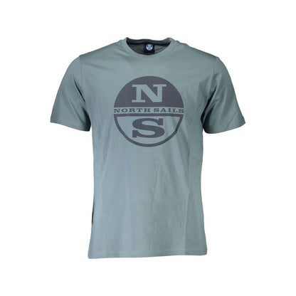 North Sails Green Cotton Men T-Shirt