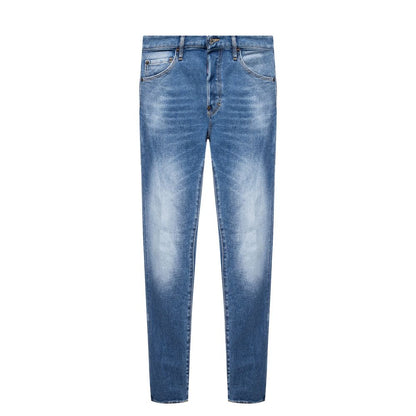 Dsquared² Blue Cotton Men's Distressed Jean