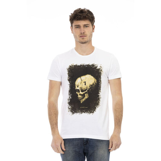 Trussardi Action White Cotton Men T-Shirt