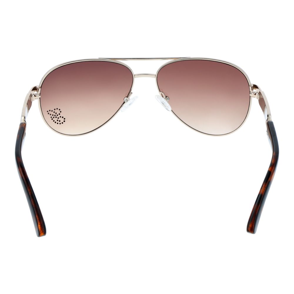 Guess Gold Women's Aviator Sunglasses: 100% UVA & UVB Protection