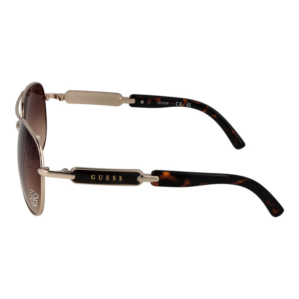 Guess Gold Women's Aviator Sunglasses: 100% UVA & UVB Protection