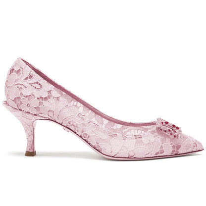 Dolce & Gabbana Pink Viscose Pump