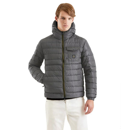 Refrigiwear Gray Nylon Men Jacket