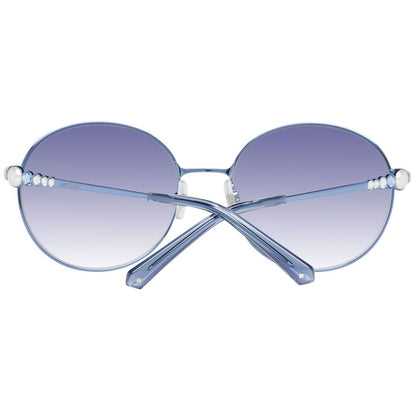 Swarovski Blue Metal Sunglasses