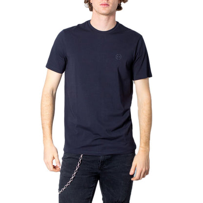 Armani Exchange Blue Cotton T-Shirt