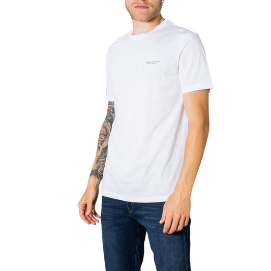 Armani Exchange White Cotton T-Shirt