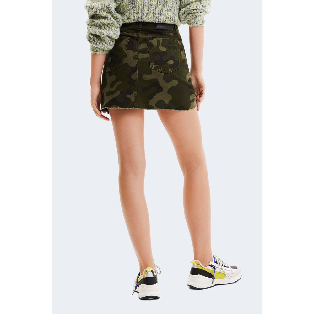 Desigual Army Cotton Skirt