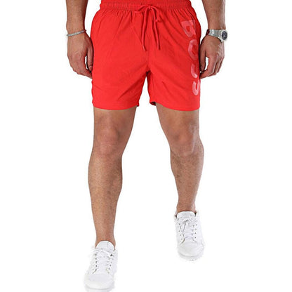 Hugo Boss Red Polyester Swimwear