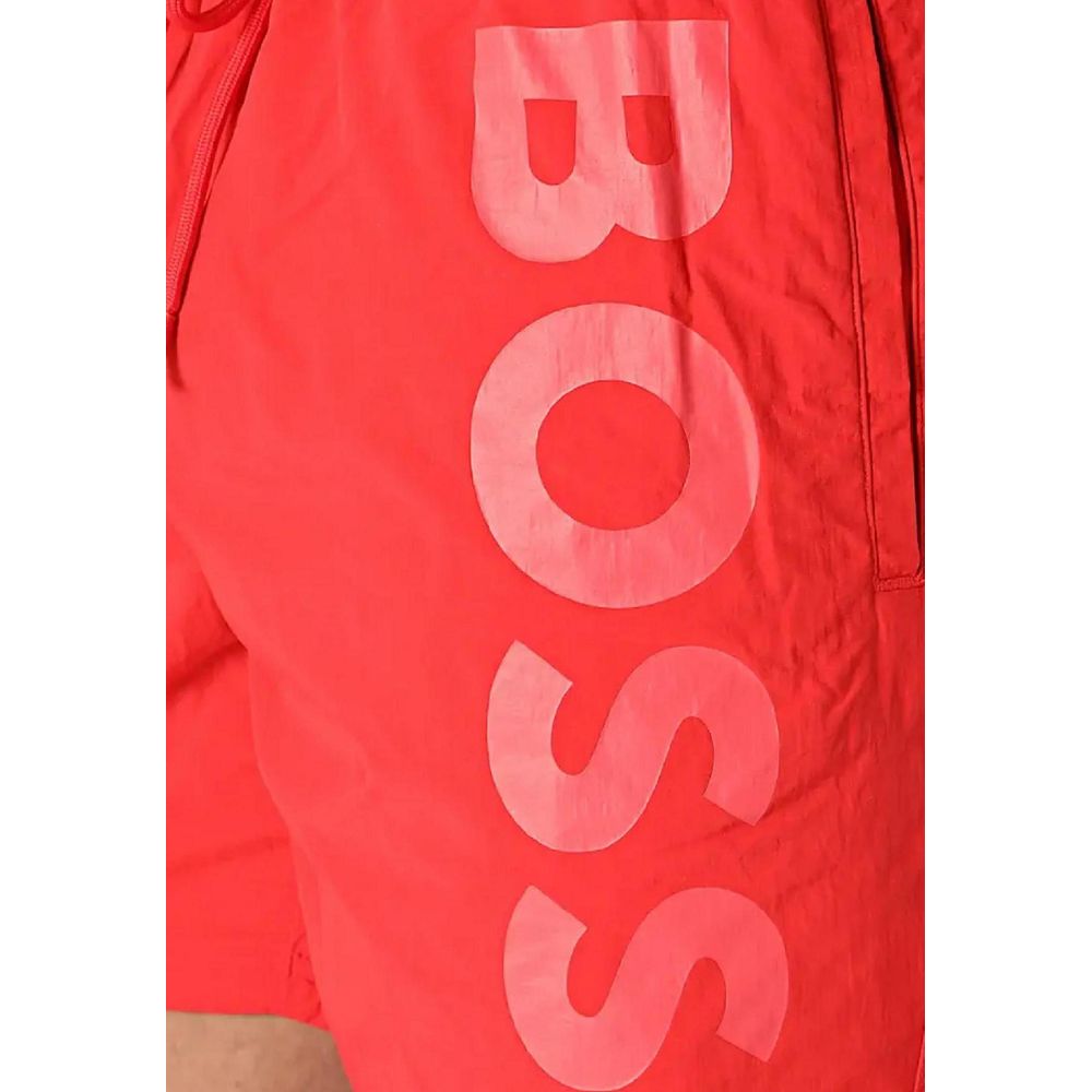 Hugo Boss Red Polyester Swimwear