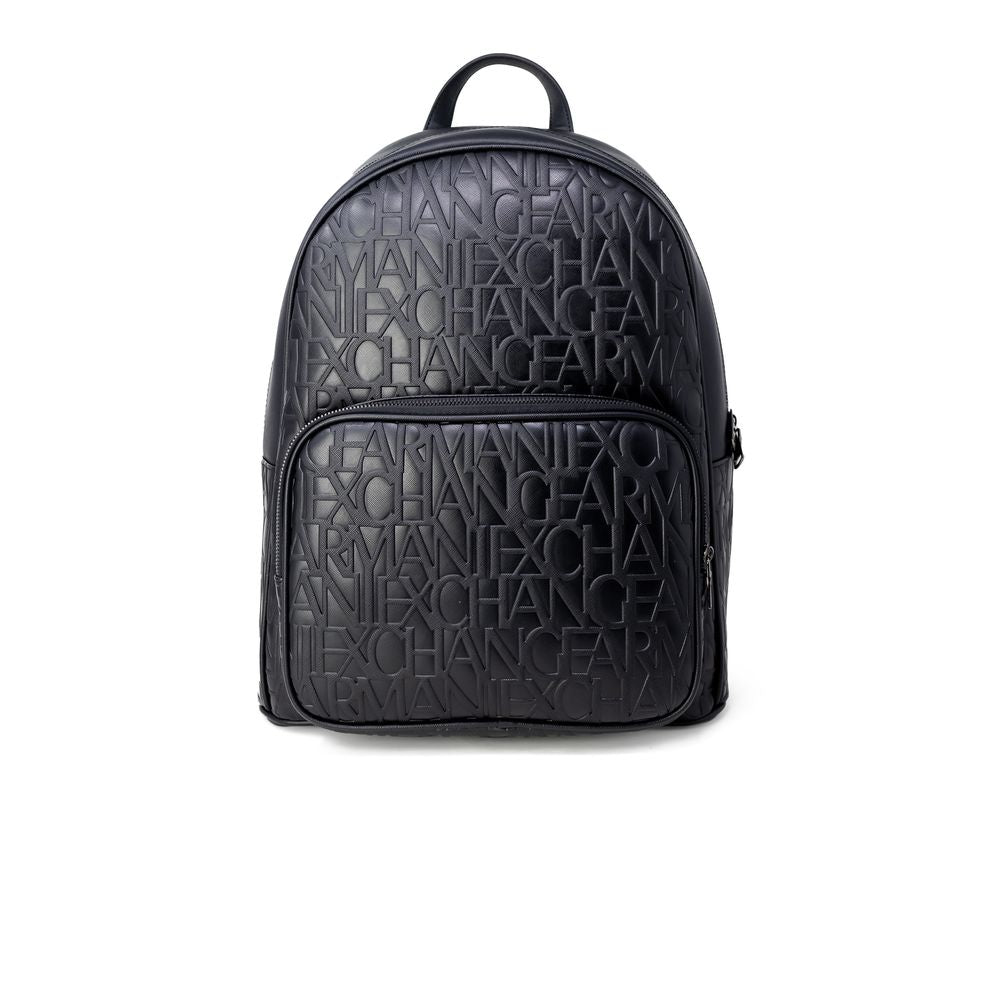 Armani Exchange Black Polyester Backpack