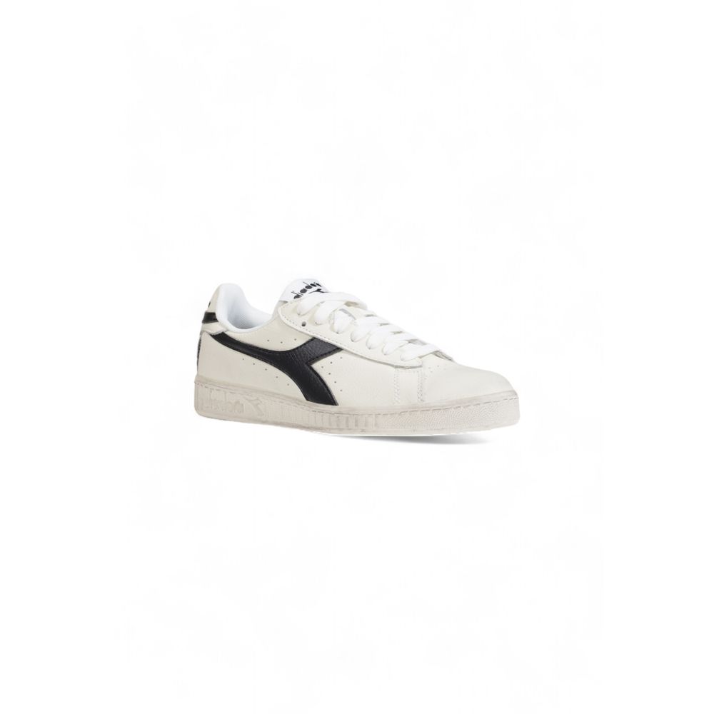 Diadora Black And White Leather Sneaker