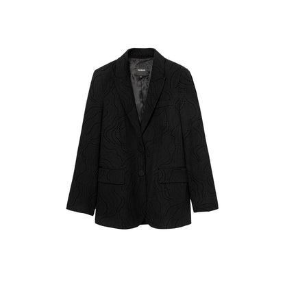 Desigual Black Polyester Suits & Blazer