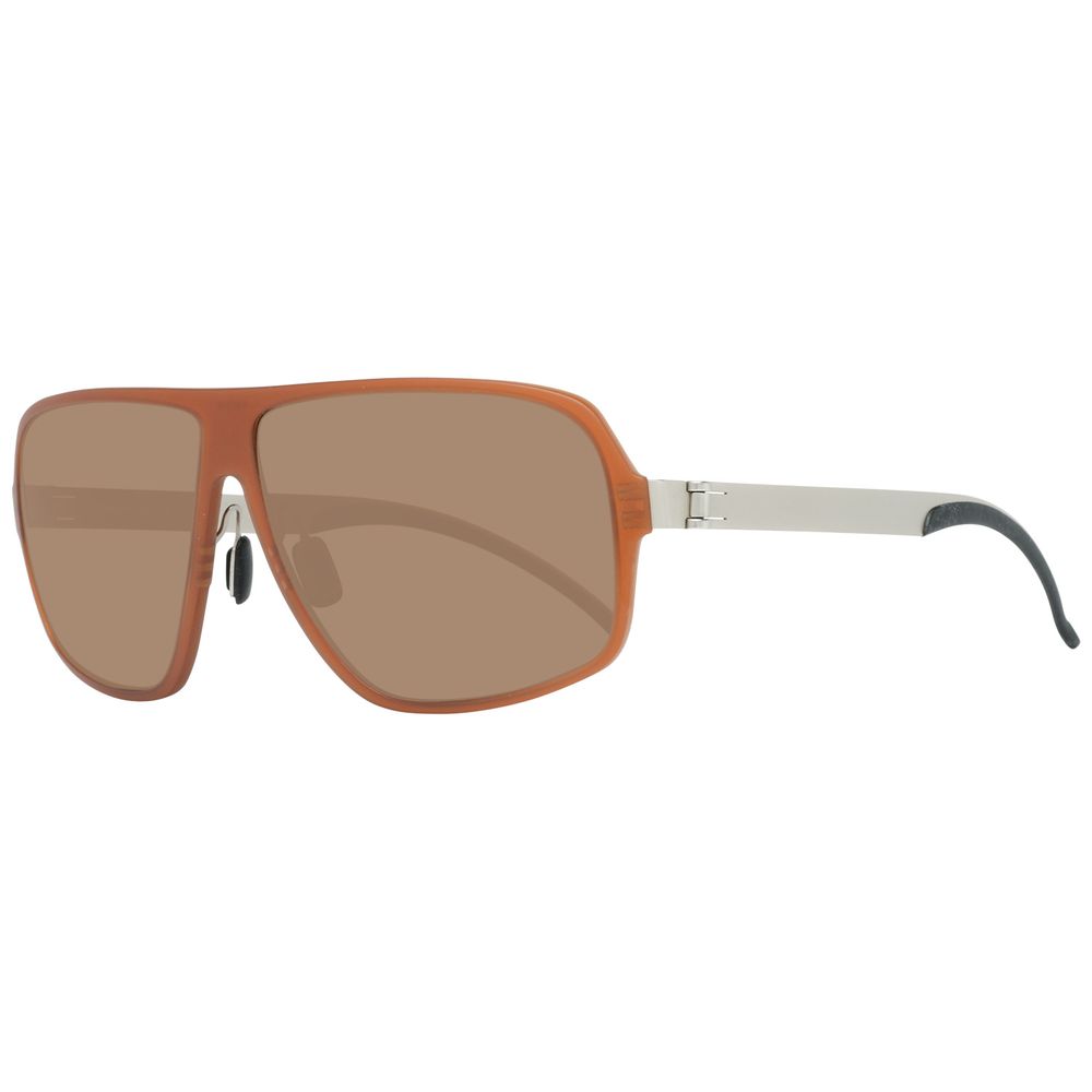 Mercedes Benz Brown Metal Sunglasses