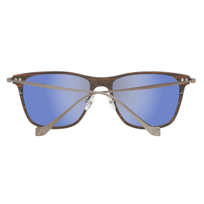 Hackett Gray Wood And Metal Sunglasses