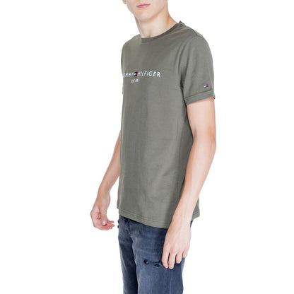 Tommy Hilfiger Green Cotton T-Shirt