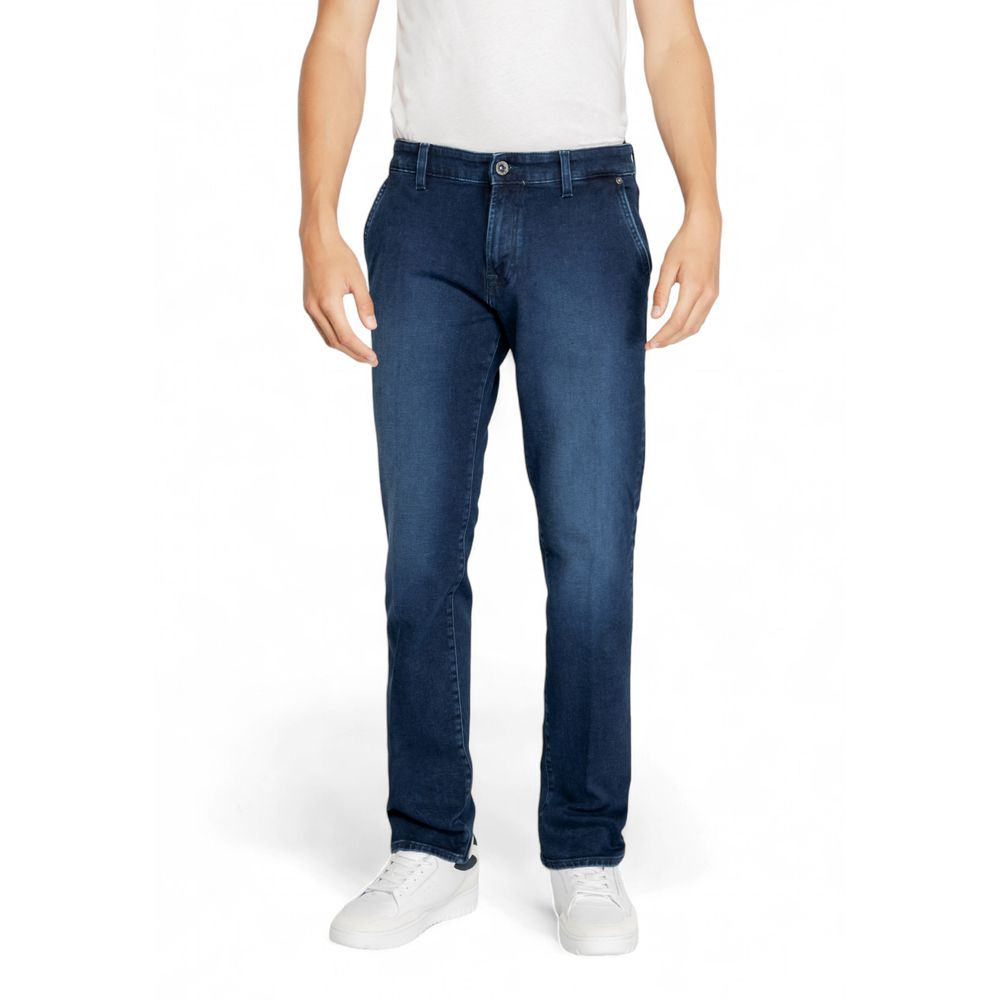 Gas Blue Cotton Jeans & Pant