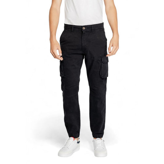 Gas Black Cotton Jeans & Pant