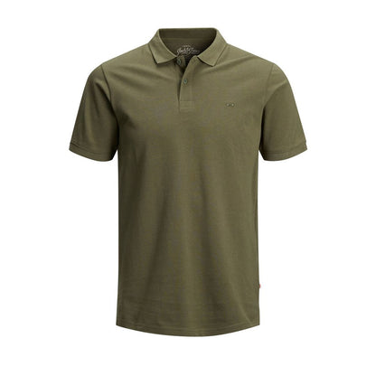 Jack Jones Green Cotton Polo Shirt