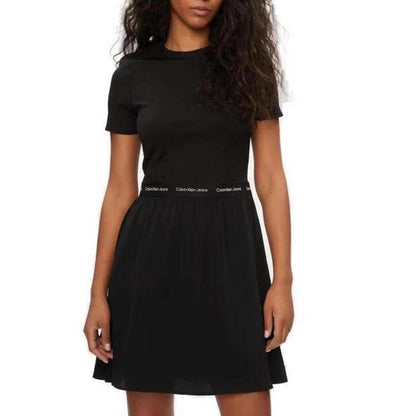 Calvin Klein Jeans Black Viscose Dress