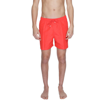 Calvin Klein Red Recycled Polyester Swimwear