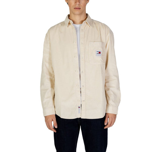 Tommy Hilfiger Jeans Beige Organic Cotton Shirt