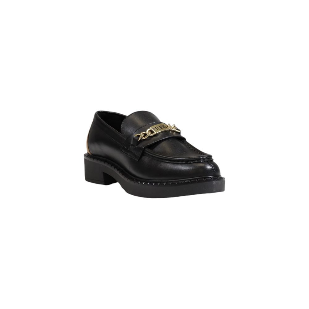 Alviero Martini Prima Classe Black Leather Flat Shoe