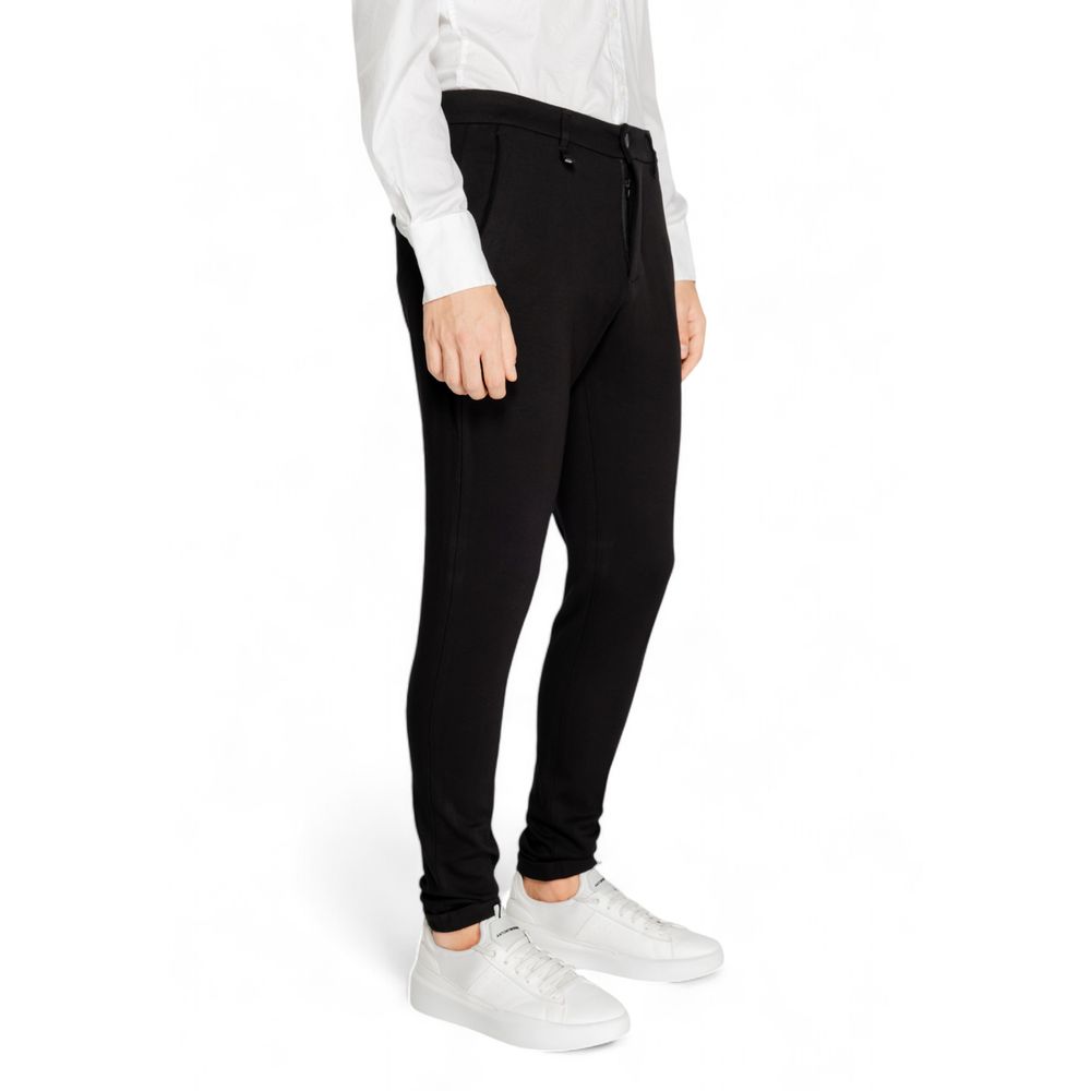 Antony Morato Black Viscose Jeans & Pant