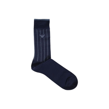 Emporio Armani Underwear Blue Cotton Sock