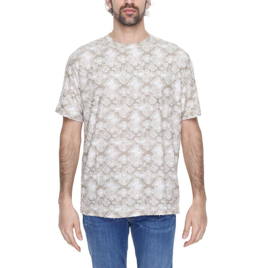 Antony Morato Beige Polyester T-Shirt