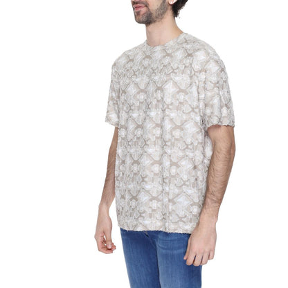 Antony Morato Beige Polyester T-Shirt