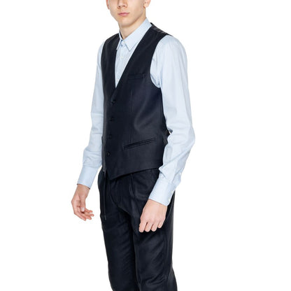 Antony Morato Black Linen Vest