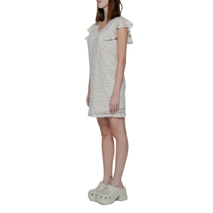 Vero Moda Beige Polyester Dress