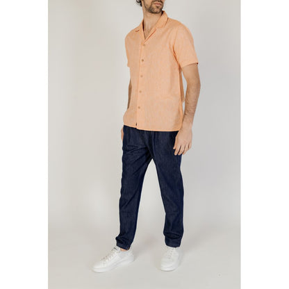 Hamaki-Ho Orange Linen Shirt