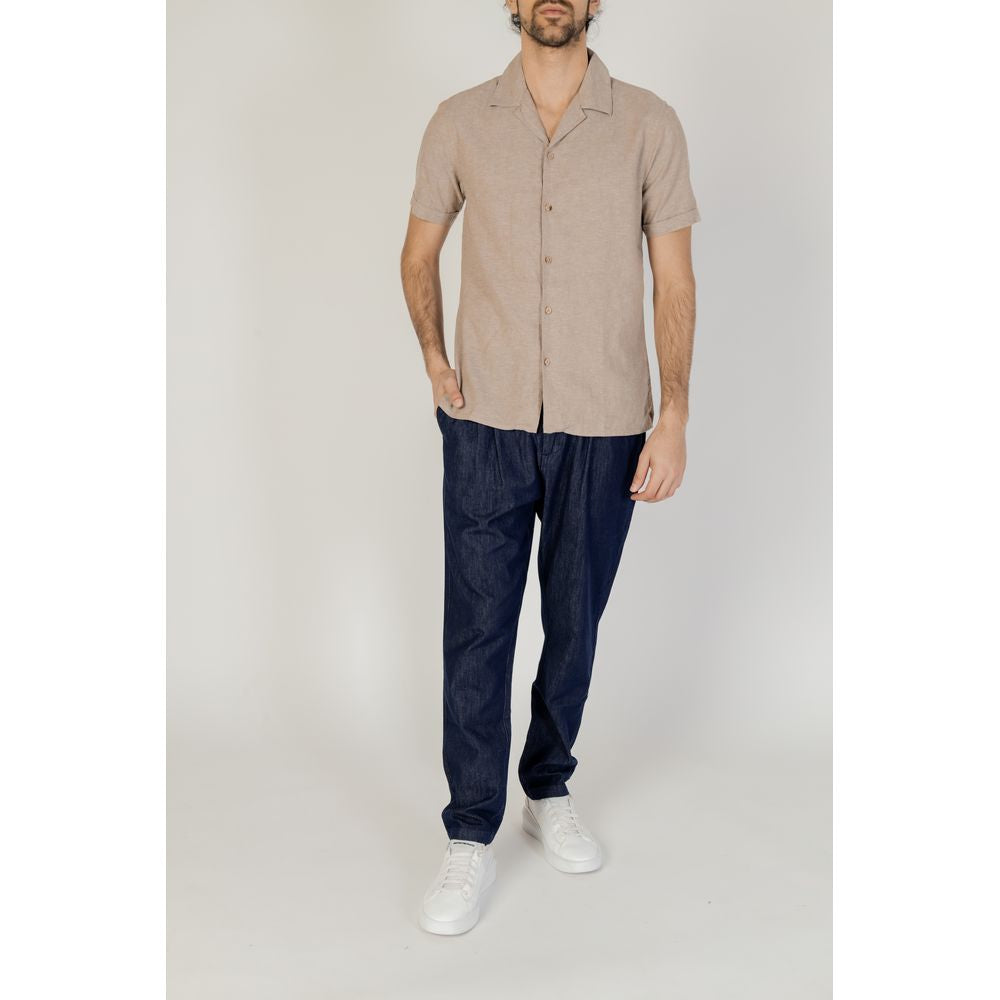 Hamaki-Ho Beige Linen Shirt