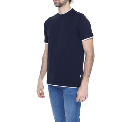 Hamaki-Ho Blue Cotton T-Shirt