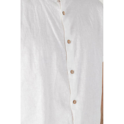 Hamaki-Ho White Linen Shirt