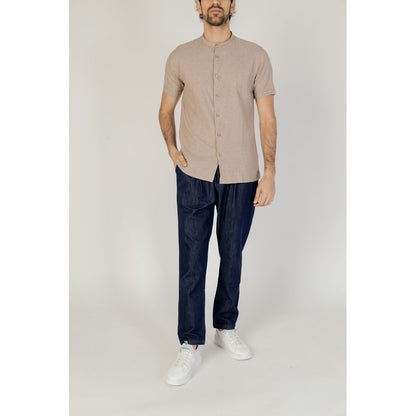 Hamaki-Ho Beige Linen Shirt