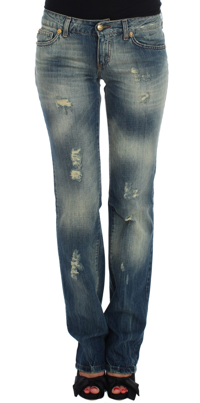 Cavalli Sleek Flair Leg Low Waist Denim - Gio Beverly Hills