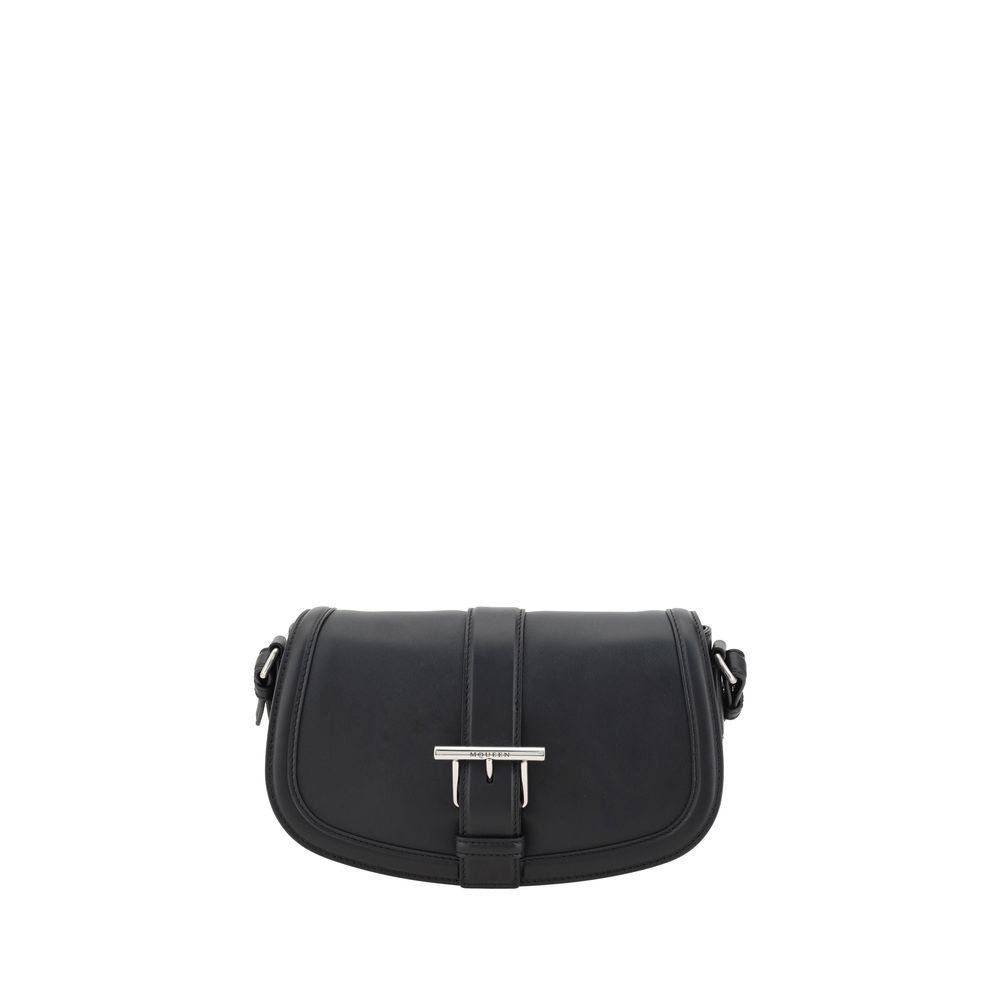 Alexander McQueen Black Calf Leather Bos Taurus Shoulder Bag - from Alexander McQueen