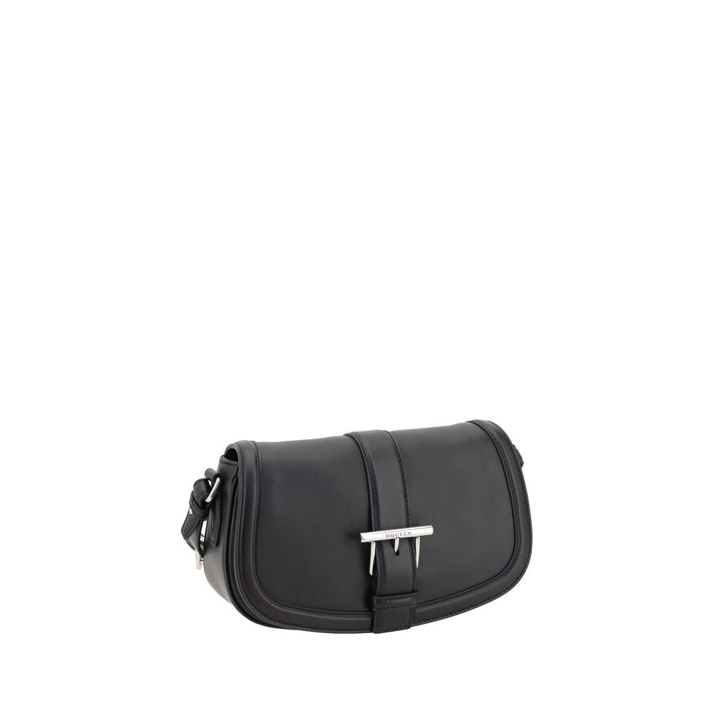 Alexander McQueen Black Calf Leather Bos Taurus Shoulder Bag - from Alexander McQueen