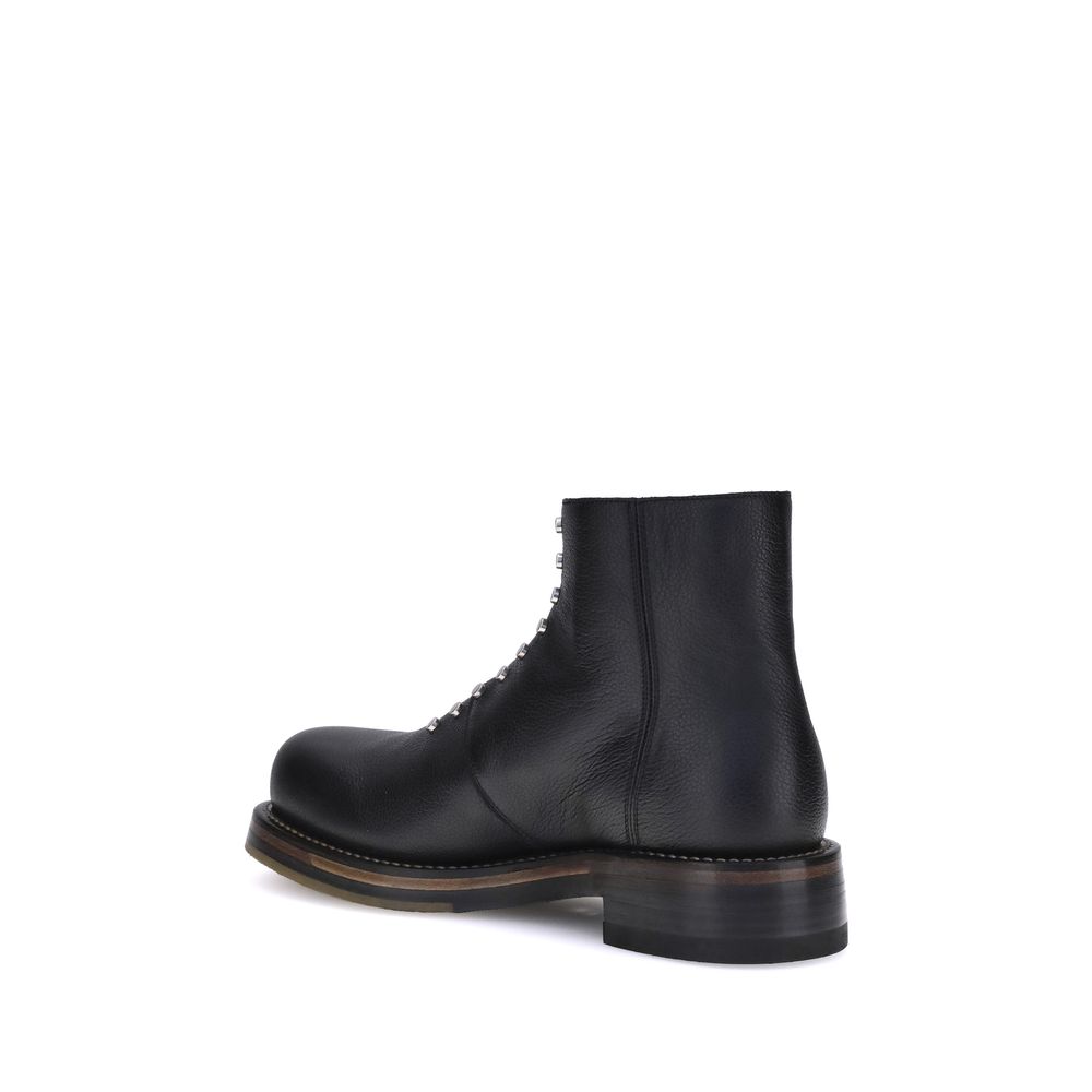 Alexander McQueen Black Calf Leather Bos Taurus Ankle Boots - from Alexander McQueen