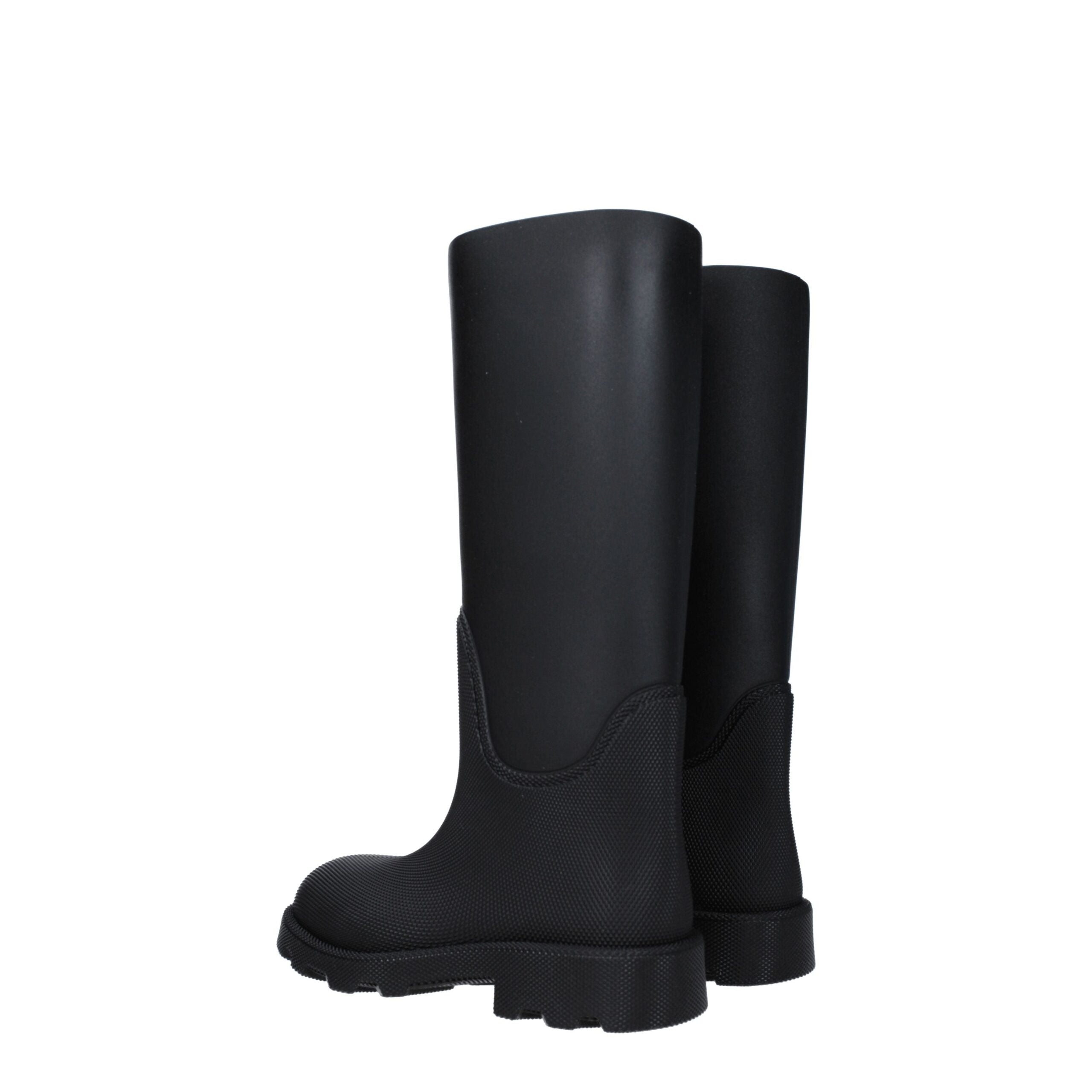 Burberry Burberry Black Rubber Rain Boots studio product image (image 4 of 5)