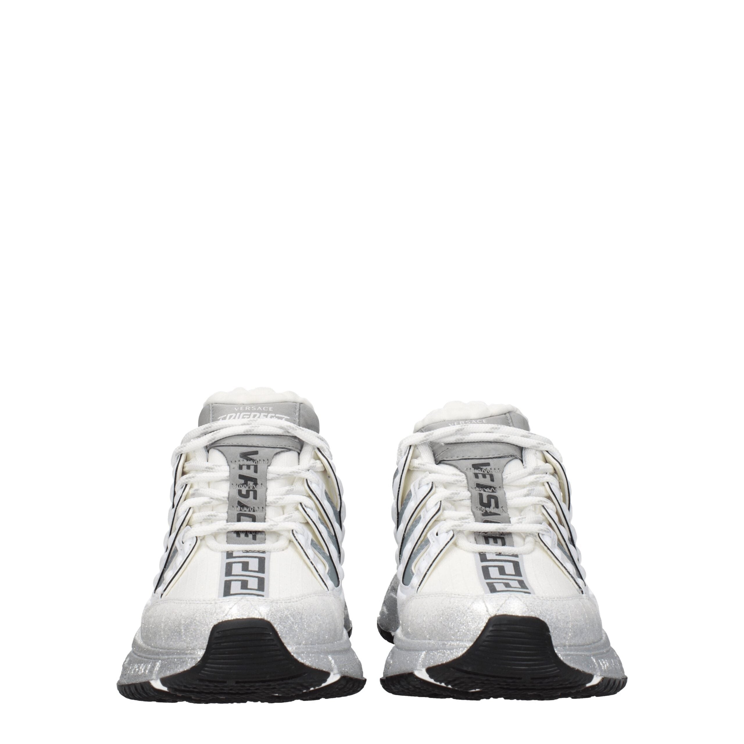 Versace Versace White Fabric Athletic Sneakers catalog image (image 3 of 5)