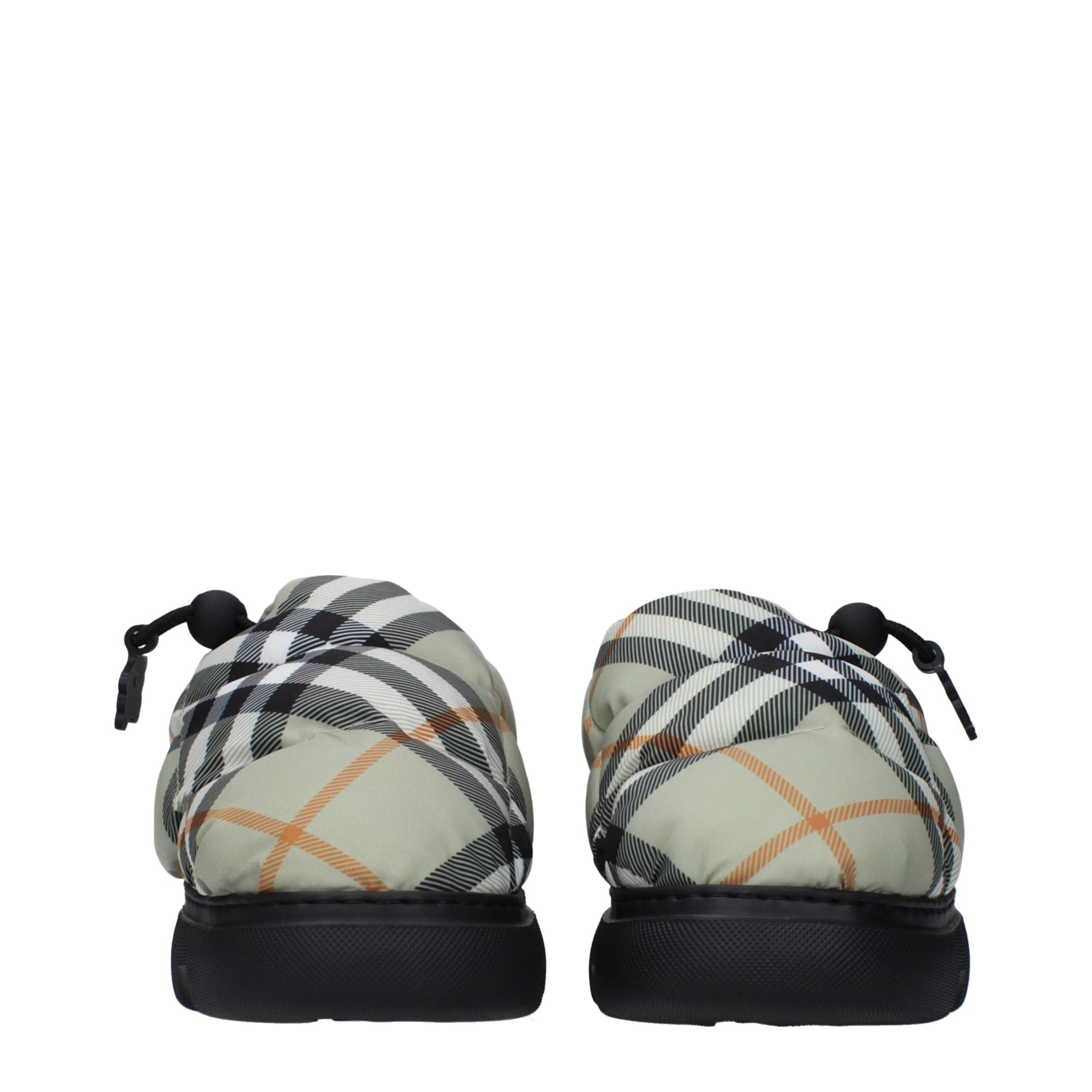 Burberry Burberry Green Fabric Slip-On Loafers catalog image (image 3 of 5)