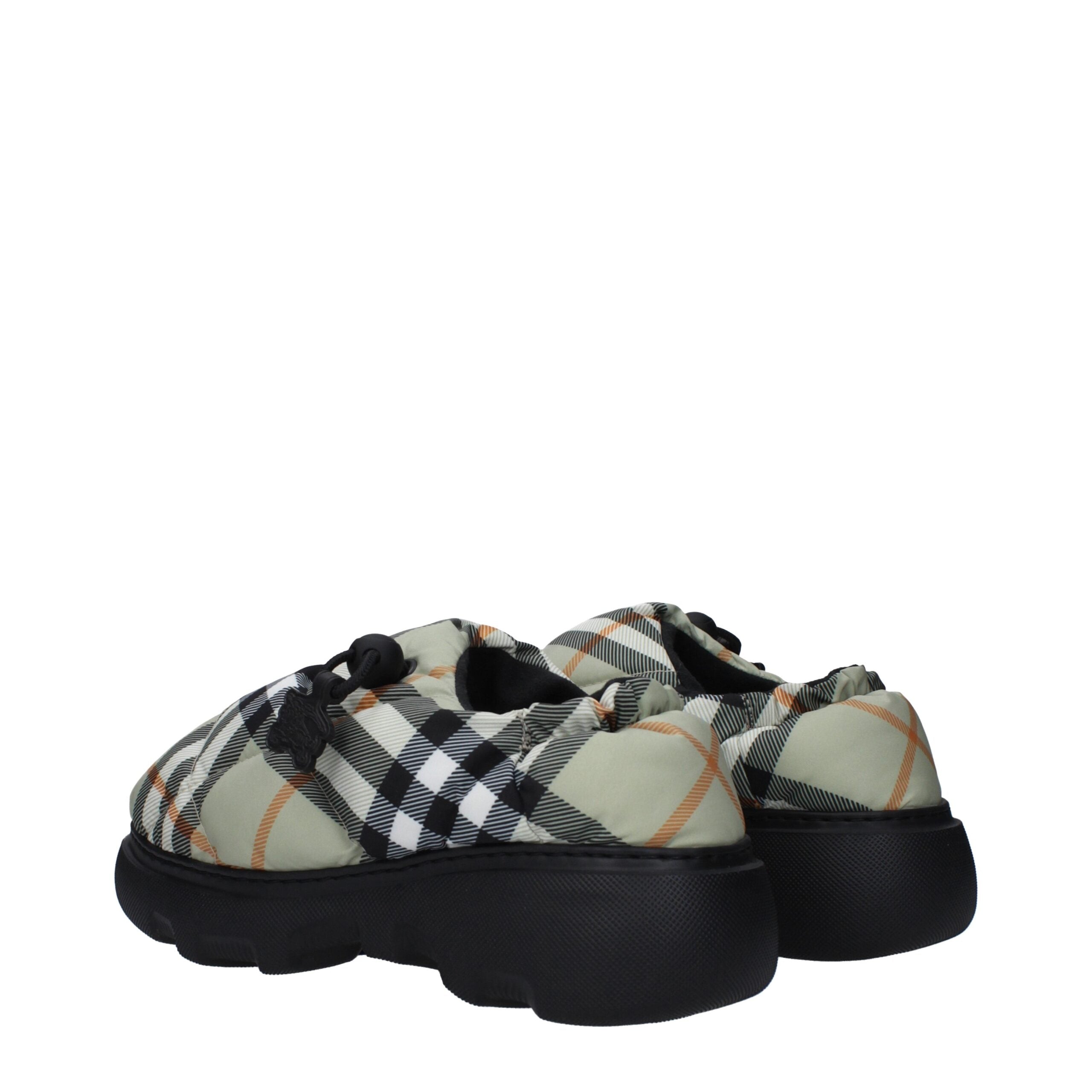 Burberry Burberry Green Fabric Slip-On Loafers studio product image (image 4 of 5)