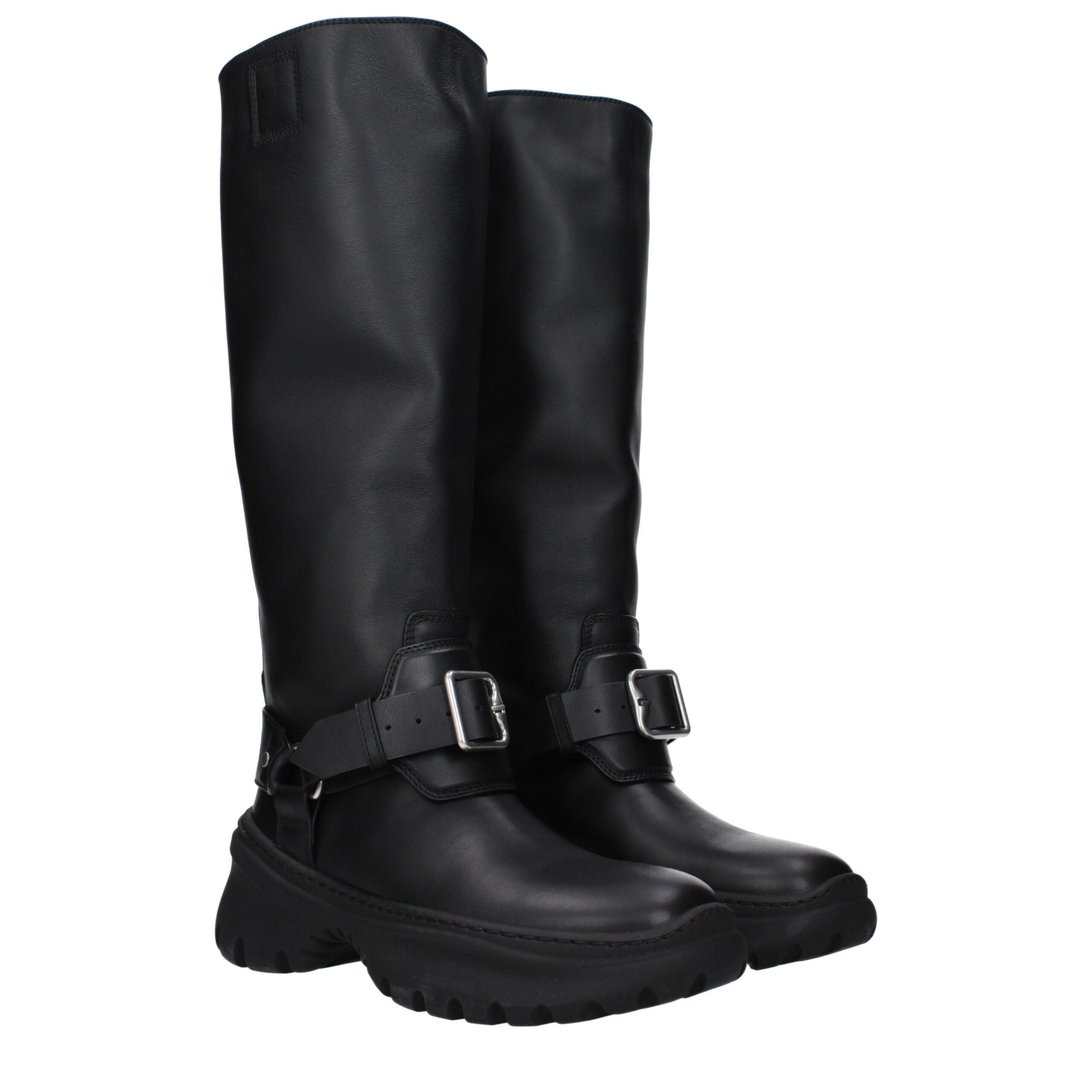 Burberry Burberry Black Leather Boots product photograph (image 2 of 5)